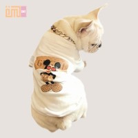 Factory Wholesale OEM Fashionable Cotton Pug Bulldog Summer Cloth Pet Dog Clothes